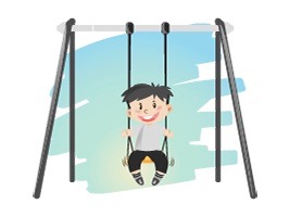 The first metal swing sets came with the industrial revolution 